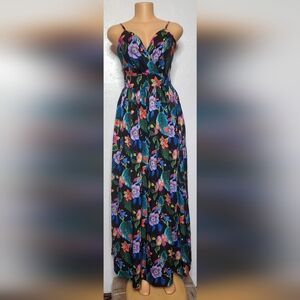 SHEIN SXY Sz M/6 Vibrant Floral Maxi Dress NWT